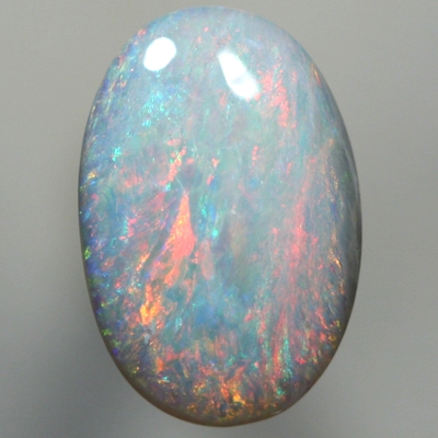 SOLID SEMI BLACK OPAL Colourful display of red over green and blue